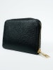Victor & Hugo Paris Leder-Geldbörse "Kam" in Schwarz - (B)15 x (H)10 x (T)3 cm