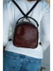 Victor & Hugo Paris Leder-Rucksack "Ketlin" in Braun - (B)20 x (H)20 x (T)10 cm