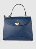 Victor & Hugo Paris Leder-Henkeltasche "Winy" in Blau - (B)29 x (H)22 x (T)11,5 cm