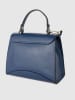 Victor & Hugo Paris Leder-Henkeltasche "Winy" in Blau - (B)29 x (H)22 x (T)11,5 cm