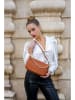 Victor & Hugo Paris Leder-Schultertasche "Mini" in Camel - (B)25 x (H)15 x (T)7 cm