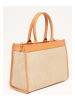 Victor & Hugo Paris Leder-Henkeltasche "Nina" in Camel - (B)37 x (H)27 x (T)12 cm