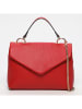 Victor & Hugo Paris Skórzana torebka "Yuna" w kolorze czerwonym - 31 x 22 x 10 cm