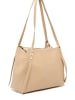 Victor & Hugo Paris Leder-Schultertasche "Yda" in Beige - (B)30 x (H)24 x (T)13 cm