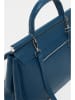 Victor & Hugo Paris Skórzana torebka "Matti" w kolorze granatowym - 22 x 25 x 14 cm