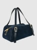 Victor & Hugo Paris Leder-Schultertasche "Nyxa" in Dunkelblau - (B)26 x (H)12 x (T)11 cm