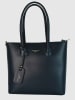 Victor & Hugo Paris Leder-Henkeltasche "Myra" in Schwarz - (B)34 x (H)28 x (T)12 cm