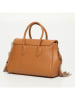 Victor & Hugo Paris Leder-Henkeltasche "Bagatelle" in Camel - (B)31 x (H)23 x (T)9 cm
