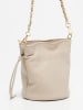 Victor & Hugo Paris Leder-Umhängetasche "Eonora" in Beige - (B)17 x (H)19,5 x (T)15 cm