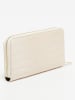 Victor & Hugo Paris Leder-Geldbörse "Eni" in Creme - (B)19,5 x (H)10,5 x (T)2 cm