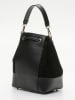 Victor & Hugo Paris Leder-Henkeltasche "Livy" in Schwarz - (B)21,5 x (H)27 x (T)15 cm
