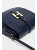 Victor & Hugo Paris Leder-Umhängetasche "Kara" in Dunkelblau - (B)22 x (H)18 x (T)6 cm