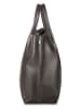 Victor & Hugo Paris Leder-Henkeltasche "Lava" in Schwarz - (B)32 x (H)32 x (T)10 cm