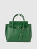 Victor & Hugo Paris Skórzana torebka "Jane" w kolorze zielonym - 36 x 35 x 24 cm
