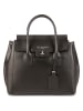 Victor & Hugo Paris Leder-Henkeltasche "Jane" in Schwarz - (B)36 x (H)35 x (T)24 cm
