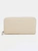 Victor & Hugo Paris Skórzany portfel "Kaya" w kolorze kremowym - 19,5 x 10,5 x 2 cm
