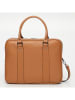 Victor & Hugo Paris Leren aktetas "Cesare" camel - (B)36,5 x (H)28 x (D)12 cm