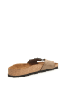 Comfortfusse Leren slippers zandkleurig