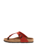 Comfortfusse Leren teenslippers rood
