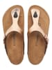 Comfortfusse Leren teenslippers roségoudkleurig