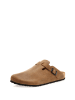 Comfortfusse Leren clogs zandkleurig