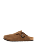 Comfortfusse Leren clogs zandkleurig