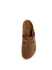 Comfortfusse Leder-Clogs in Sand