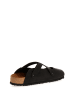 Comfortfusse Leren clogs zwart