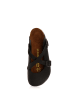 Comfortfusse Leren clogs zwart
