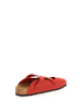 Comfortfusse Leren clogs rood