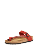 Comfortfusse Leder-Zehentrenner in Rot