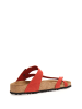 Comfortfusse Leren teenslippers rood