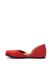 Comfortfusse Leder-Ballerinas in Rot