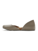 Comfortfusse Leder-Ballerinas in Grau