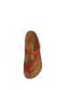 Comfortfusse Leren teenslippers rood