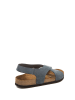 Comfortfusse Leder-Sandalen in Dunkelblau
