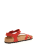 Comfortfusse Leren teensandalen rood