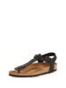 Comfortfusse Leren teensandalen zwart