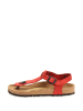 Comfortfusse Leren teensandalen rood