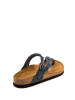 Comfortfusse Leren teenslippers petrol