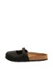 Comfortfusse Leren clogs zwart