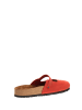 Comfortfusse Leren clogs rood