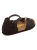 Comfortfusse Leder-Sandalen in Schwarz