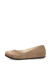 Comfortfusse Leder-Ballerinas in Sand