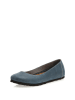 Comfortfusse Skórzane baleriny w kolorze granatowym