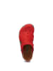 Comfortfusse Leder-Clogs in Rot