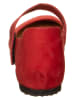 Comfortfusse Leren ballerina's rood