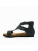 Comfortfusse Leder-Sandalen "Vera" in Dunkelblau