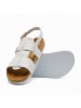 Comfortfusse Leder-Sandalen "Likya" in Weiß