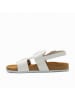 Comfortfusse Leder-Sandalen "Likya" in Weiß